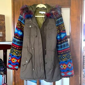 Beautiful multi color warm jacket!